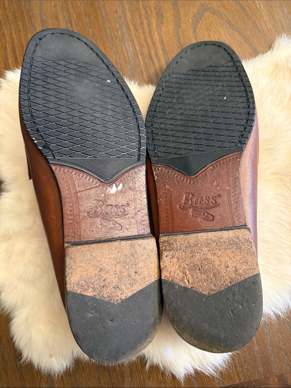 GH Bass Weejunes Men's Brown Leather Tassel Kiltie Loafers 8 - Picture 5 of 7